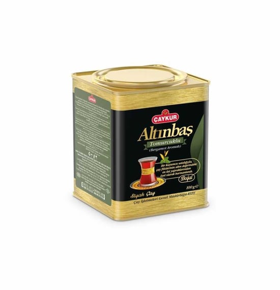 Çaykur Altınbaş Çayı Teneke Kutu Bergamotlu 100 gr