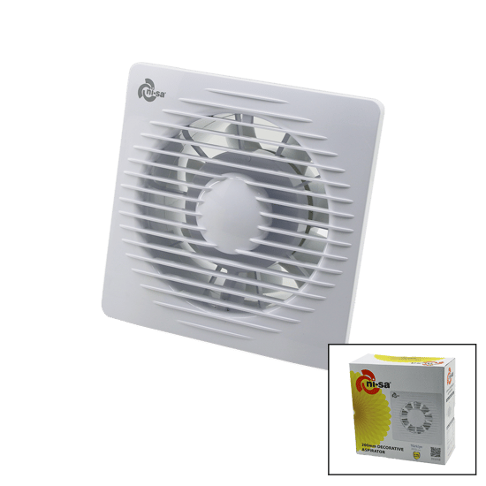 Ni-sa Ebt-200 ( 200 ) ( 8" ) Banyo Tuvalet Havalandırma Aspiratörü ( 40w ) ( 200m3/h )