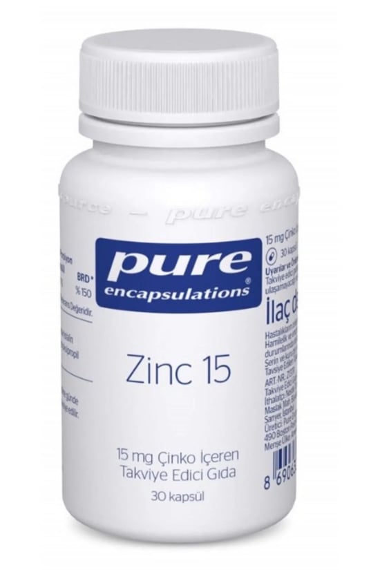 Pure Encapsulations Zinc 15 Mg 30 Kapsül