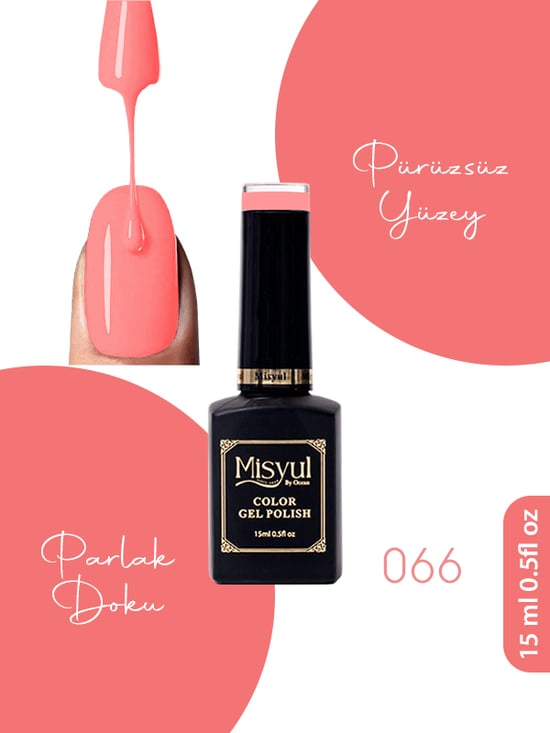 Misyul Uv Led Kalıcı Oje Nail Art 15 Ml 066