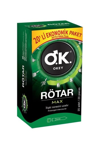 Okey Rötar Max Prezervatif 20li