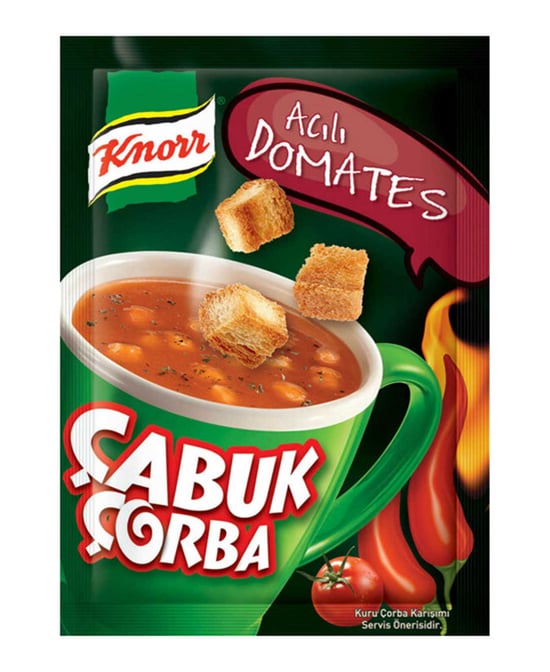 Knorr Çabuk Acılı Domates Çorbası 22 G X 24'lü Paket