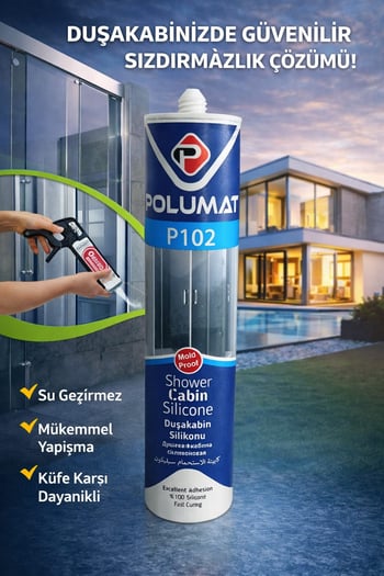 Polumat Dusakabin Silikonu Şeffaf