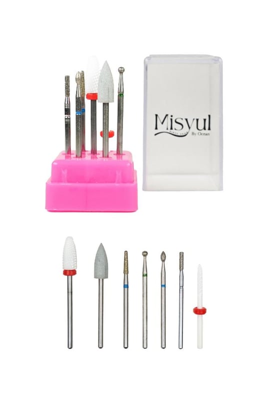 Misyul Şeffaf Kutu İçinde 7'li Freze Ucu Başlığı Mıs-1370