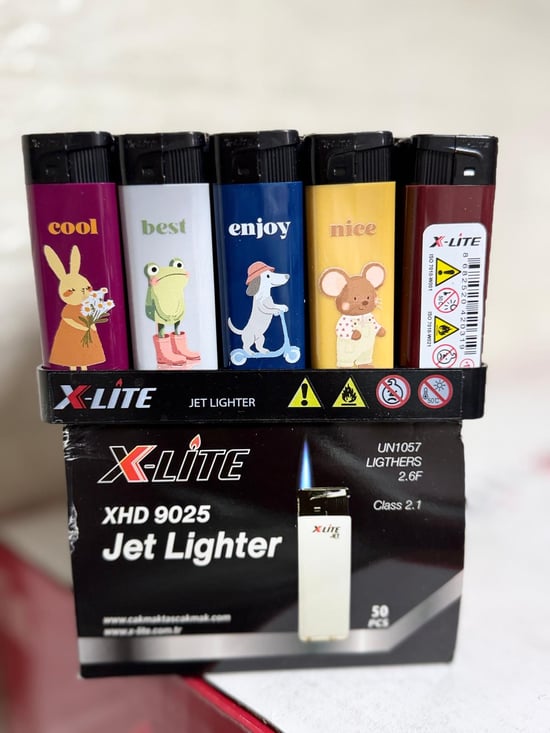 X-lite Jet Figür Baskılı Çakmak *50 Pcs