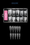 Ocean Nail Tips 100 Lü Poly Jel Kalıbı Kutulu Asu-59b