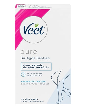 Veet Sir Ağda Bandı 20'li Pure
