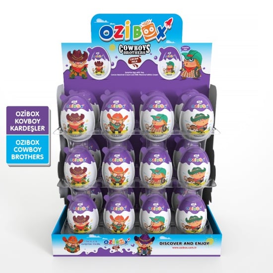 Ozibox Kovboy Kardeşler 20Gr. Çikolatalı Sürpriz Yumurta