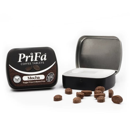 Prifa Şekersiz Kahve Tableti Mocha Kutu 15 Tablet + Standlı
