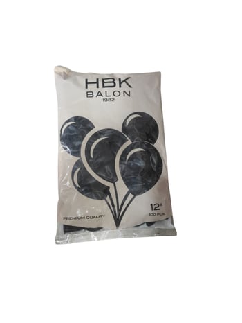 Hbk Pastel Siyah 100 Lü 12 İnç
