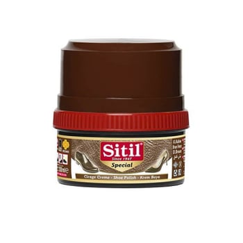 Sitil ( 175ml & Koyu Kahve ) Krem Ayakkabı Boyası