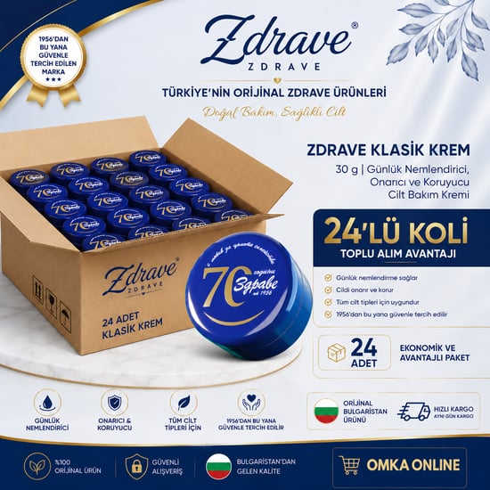 Zdrave Klasik Krem 30gr X 24 Adet Orijinal Bulgaristan Ürünü