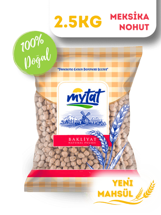 Mytat Doğal Beyaz Meksika Nohut (42-44) 2.5 kg