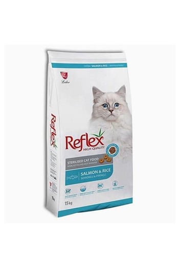 Reflex Sterilised Somonlu ve Pirinçli Kısırlaştırılmış Kedi Maması 15 Kg
