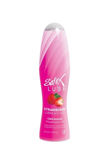 Safex Lube Çilek Aromalı Kayganlaştırıcı Jel 85 Ml