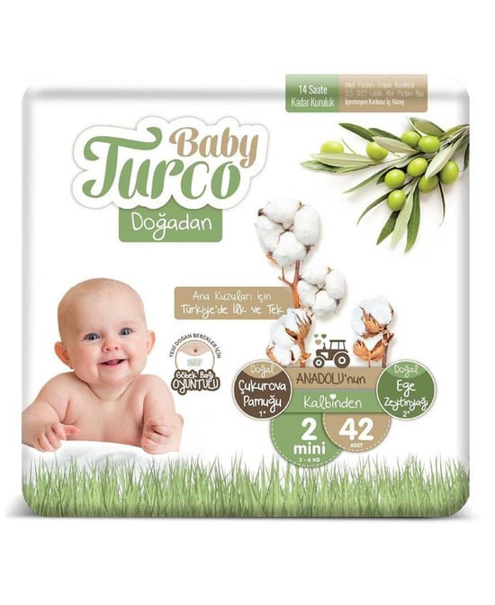 Baby Turco Doğadan Bebek Bezi No:2 42'li