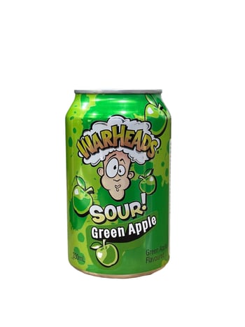 Warheads Sour Green Apple Soda 330 Ml