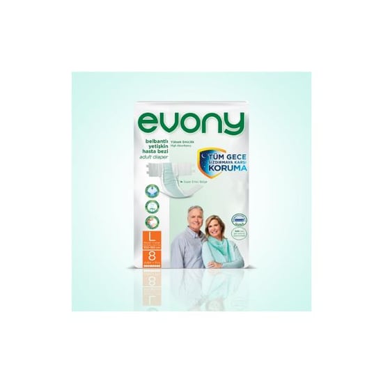 Evony Bel Bantlı Yetişkin Bezi Large 8 Li