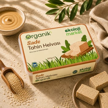 Organik Tahin Helvası Sade 200 Gr.