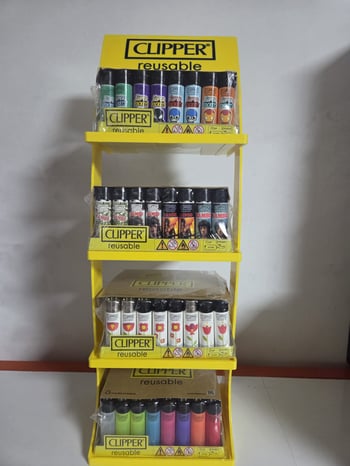 Clipper Pocket Karışık Desenli Standlı
