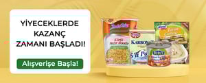 Yiyeceklerde Kazanç Zamanı Başladı! kampanya resmi