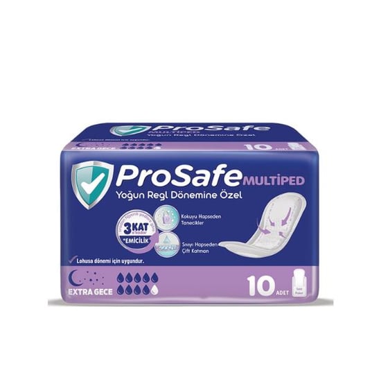 Prosafe Multiped Yoğun Regl Dönemine Özel Large 10 Lu