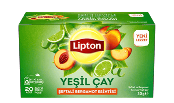 Lipton Bitki Çayı Yeşilçay Şeftali Bergomat 20'li 27gr
