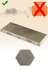 Ata Home Tırmata Doğal Düz Ondüle Karton Kedi Tırmalaması Kedi Tırmalama Tahtası Kartonu 47x17 Cm