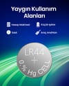 Philips A76 1.5v Alkalin Düğme Pil, Saat ve Kumanda Pili - Lr44 - Ag13 Muadili 10'lu Blister