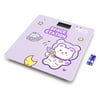 İ11-030 0221a ( Dijital & Pilli ) ( Desenli Renkli Cam ) Banyo Baskül Terazi Tartı ( Lcd Ekran ) ( 180kg/50gr ) ( 26x26cm )