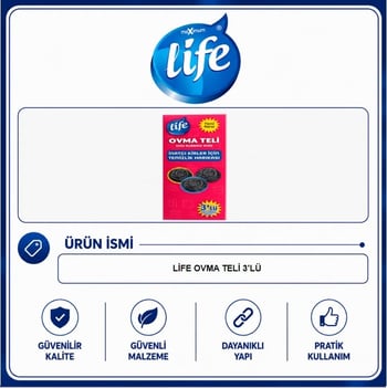 Life 3'lü Bulaşık Ovma Teli