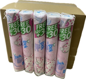 İpek Makyaj Temizleme Pamuğu 120+30 =150 'li