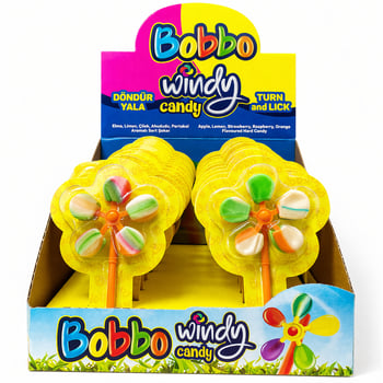 Bobbo Windy Aromalı Döndürmeli Şeker 16'lı