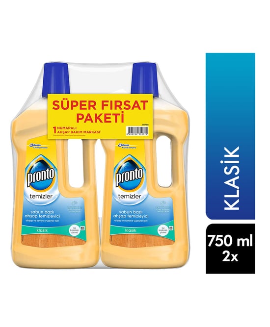Pronto Ahşap Temizleyici 2 X 750 Ml Sabun Bazlı
