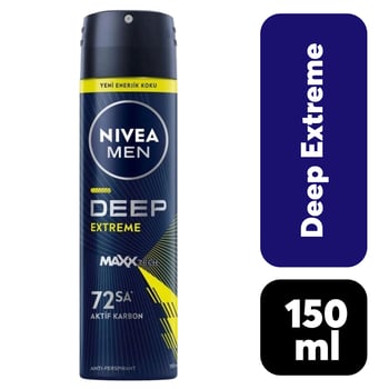 Deodorant Erkek Nivea 150 ml Deep Extreme