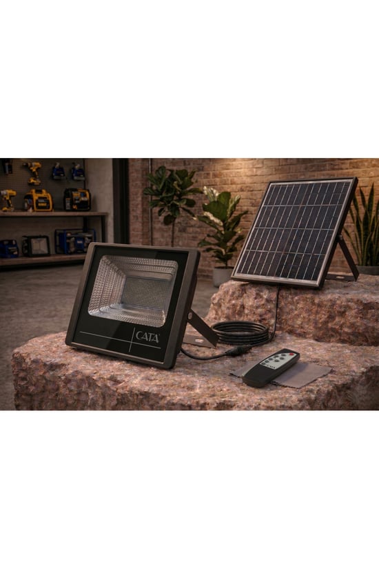 Ct 4650 Amazon Kumandalı 300w Solar Led Projektör 6400k Beyaz Işık