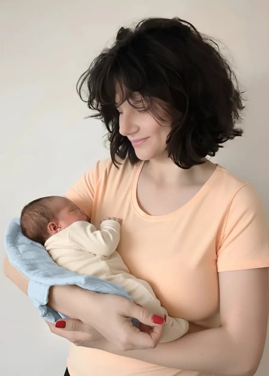 Muslin Emzirme Yastığı Mavi