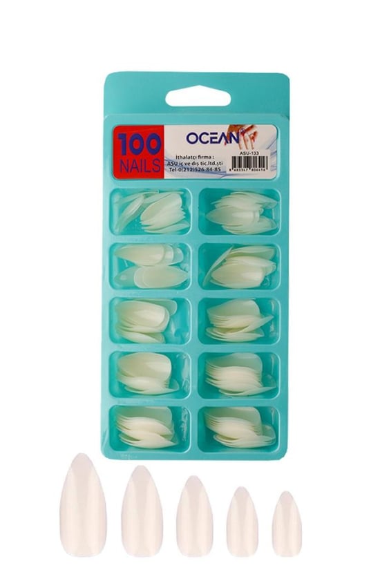 Ocean 100'lü Badem Tırnak Nail Mat Asu-133