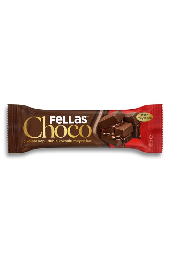 Choco - Çikolata Kaplı Duble Kakaolu Meyve Bar (35 G) X12 Adet