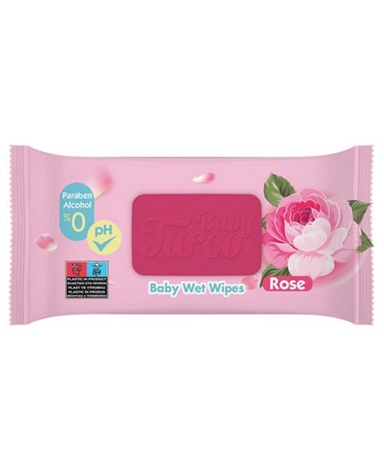 Baby Turco Bebek Islak Havlu 90'lı Gül Kokulu
