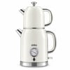 Sinbo Stm-5849 Krem ( Elektrikli ) ( Cam Demlikli ) ( Plastik ) Retro Çay Seti Çaycı ( Derece Göstergeli ) ( 1600w ) ( 1.8lt & 1lt )