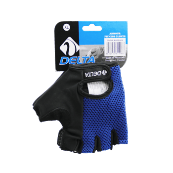 Yukon Delta Armour Fitness Gloves ( Xl ) ( Parmaksız & Fileli ) Sporcu Eldiveni ( Mavi /siyah )