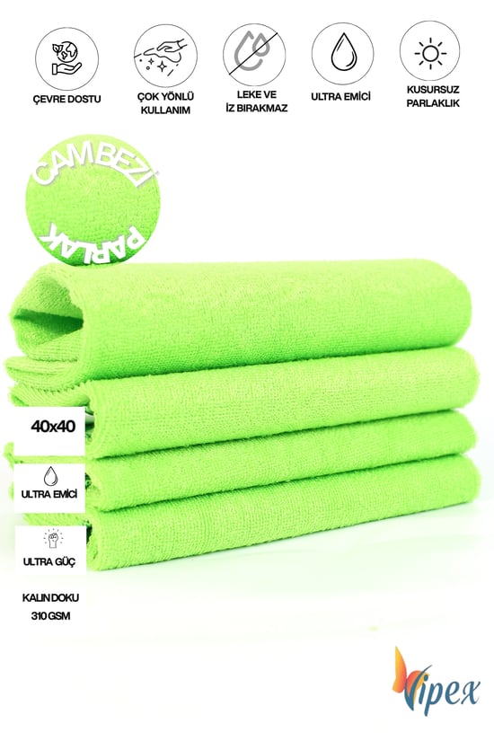 Vipex Universal 40x40 310 Doku Parlak Cam Bezi Yeşil Renk