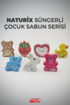 Çilek Şekilli Süngerli Çocuk Sabunu 130gr