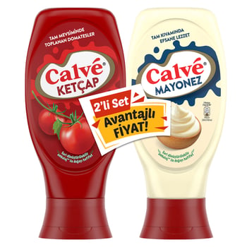 Calve Ketcap 400gr+mayonez 350gr Set