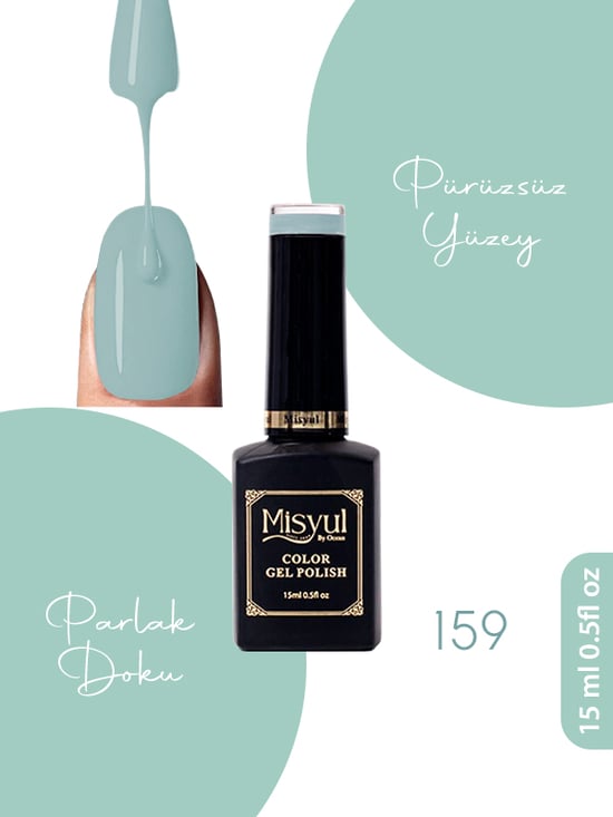 Misyul Uv Led Kalıcı Oje Nail Art 15 Ml 159