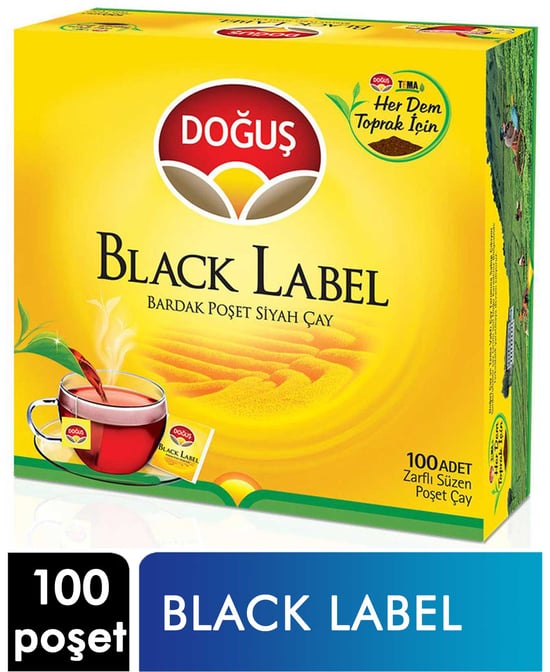 Doğuş Süzen Poşet Çay 100 Poşet Black Label
