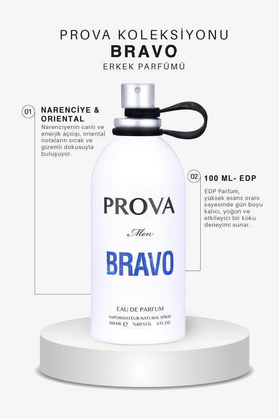 Prova Bravo Edp Odunsu Erkek Parfüm 100 Ml
