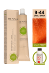 Renna Bitkisel Amonyaksız Saç Boyası 60 Ml 9-44 Canlı Bakır Oksidan Hediyeli