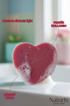 Kalp Şekilli Süngerli Sabun 130 gr | Peeling Etkili Sabun